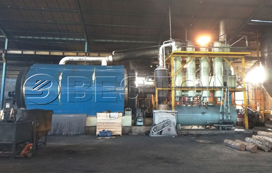 Beston Tire to Oil Machine for Sale Installed in Indonesia