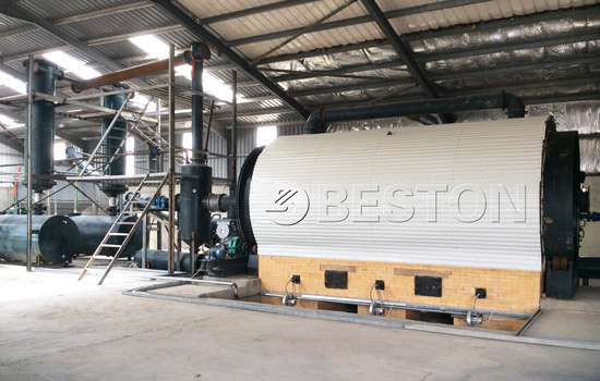 Beston Waste Tyre to Oil Plant for Sale Installed in Jordan