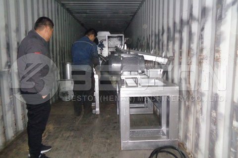 Shipment of Sugarcane Bagasse Charcoal Making Machine