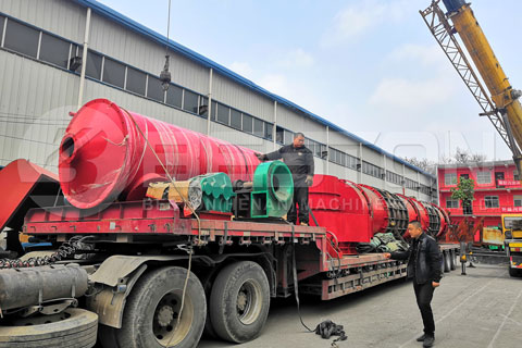 Shipment of Beston Charcoal Manufacturing Equipment