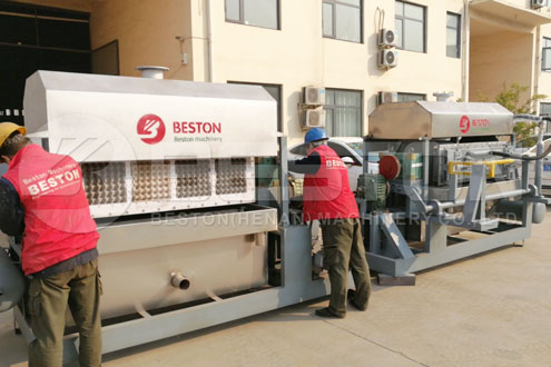 Delivery of Beston Paper Egg Carton Machine